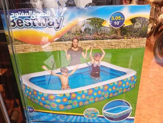  2 بركة  BESTWAY / INTEX جلد اصلي  من الشركة الاصلية