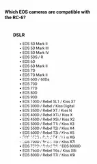  3 ريموت كانون RC-6 أصلي للبيع