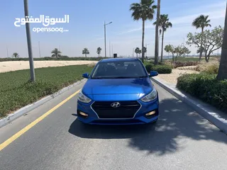  2 Hyundai Accent 2019 GCC Original Paint