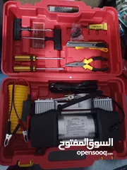  4 منفاخ الهمر 2 سليندر راسين مع صندوق و عدة قوي منفاخ الجمل اطارات سيارات منفاخ عجال عجل سياره