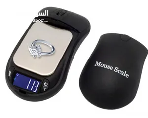  3 ميزان الكتروني رقمي محمول احترافي جداً على شكل ماوس مع شاشة LCD مع خاصية التشغيل و الإيقاف