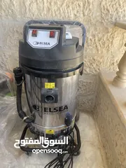  3 مكنسة كهربائية elsea لغسيل السياراتمستعمل بحالة الجديد استعمال قليل + مكنسة غسيل بلاط وسجاد كامل