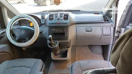  11 باص مرسيدس فيتو موديل 2007 فحص كامل للبيع بالتقسيط من المعرض مباشرة بدفعة 2000 دينار والباقي اقساط
