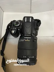 5 Sigma 18-200 mm f/3.5-6.5 DC OS HSM Lens + Nikon D3100 DSLR Kit — Excellent Conditions
