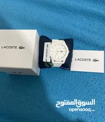  2 Lacoste watch sport analog white)غير قابل للتفاوض
