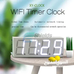  9 Automatic Wifi Time Clock  ساعة واي فاي