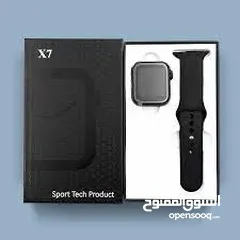  4 X7 sport tech product ساعة سمارت رياضي ابيض واسود 