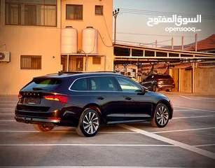  10 سكودا اكتافيا ستيشن /2020 اتوماتيك ماتور 2000 ديزل فل الفل  فتحة سقف بانوراما الشكل آلجديد