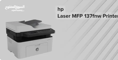  15 طابعة أتش بي ليزر جيت اسود  وايرلس   hp laser jet M137 fnw