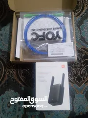  4 جهاز شبكه فايبر مع مقوي شبكه