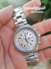  2 #CASIO_EDIFICE MADE IN JAPAN   كاسيو ادفايس ياباني اصلي حجم 45 كرونو قراف شباك للتاريخ