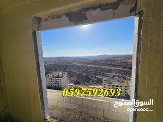  5 شقة فاخرة للبيع 195م+ بلكونة كبيرة لا يمكن التسكير عليها للبيع رام الله المصايف قرب المالية بالعالي