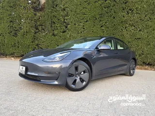 9 Tesla model 3 2023 ممشى قليل  فحص كامل أوتوسكور ق  B+(86)الوان مختلفه وداخلي ابيض او اسود واسعارر