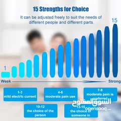 14 جهاز مساج الجسم بالنبضات الكهربائيه مع لاصقات عدد 4 المساج بالوخز نبضات للاعصاب و العضلات تدليك