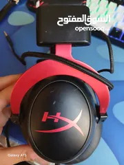  1 سماعة الألعاب Hyperx cloud ii  أحمر مع سماعةnubwo n13