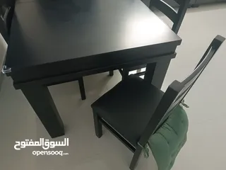  3 طاولة سفرة خشب زان