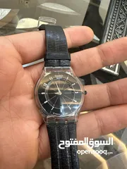  2 ساعه swatch سويسري قشطه كوارتز سير اصلي بك اصلي