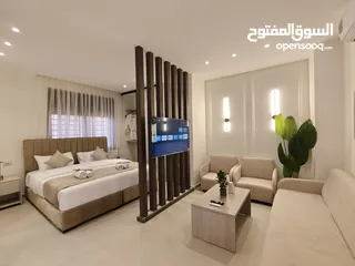  9 أجنحة فندقية للايجار للعائلات بموقع حيوي و مميز السابع