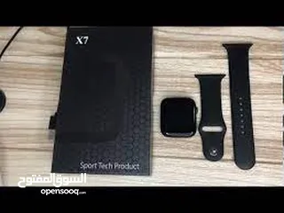  2 X7 sport tech product ساعة سمارت رياضي ابيض واسود 