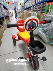  1 بسكليت أطفال جديد.... أشكال جميله.... هيكل معدن قوي...سعر جمله ب 19.99 دينار واصل