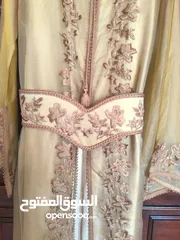  1 قفطان مغربي اصلي قياس واحد مناسب لكل الاحجام تكريز يدوي جديد للبيع