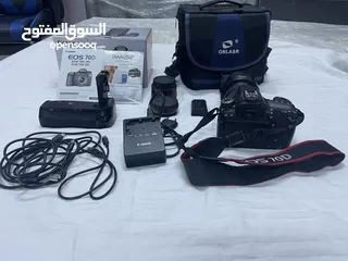  7 كاميرا كانون بحالة ممتازة  Canon Eos 70d