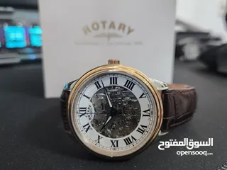  2 ساعة روتاري اتوماتيك  Rotary Skeleton Automatic  Swiss watch