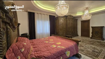  3 شقة للإيجار مفروش  رويال سويت طابقية مع روف و ترس كبير  Big department for rent in deir Ghbar amman