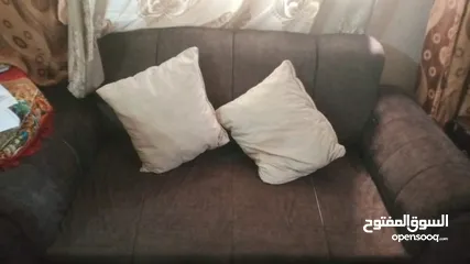 1 طقم كنب 7مقاعد للبيع مستعمل شهرين