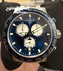  4 Tissot Supersport Chrono, 45.5 mm, Blue dial, Metal bracelet, Swiss Quartz movement