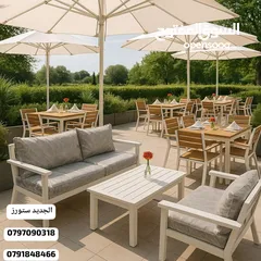  9 طاولات وكراسي وأطقم خارجية