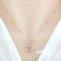  4 Necklace 925 Sterling Silver Plated 18k Rose Gold Necklace Female Clover Clavicle Chain For Girlfrnd