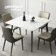  2 طاولات طعام للسفرة والمطبخ رخام مصنع