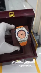  3 ساعات AP فخمة بتصميم أنيق، اتوماتيك، بعلبتها وكرت كفالة، أناقة وهيبة بكل طلّة