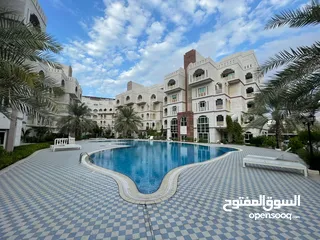  1 2 BR Pool View Apartment in Bausher with Facilities