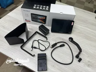  1 مع تخفيض السعر ( شاشة Feelworld F6 Plus 5.5 بوصة تعمل باللمس بدقة 4K HDMI )
