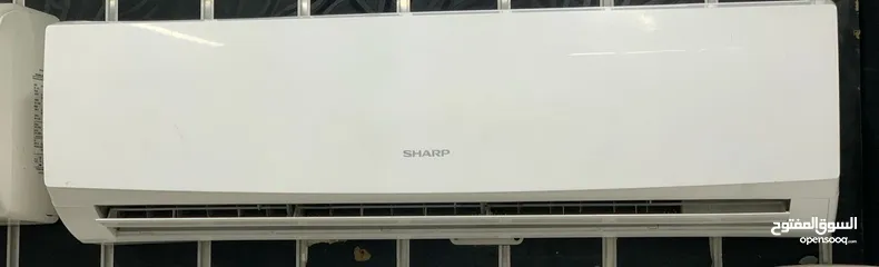  1 مكيف شارب 2 طن انفرتر مستعمل بحاله الوكاله شامل توصيل تركيب