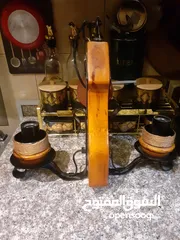  4 ثريا خشب اجنبي من اسبانيا علي شكل كامان