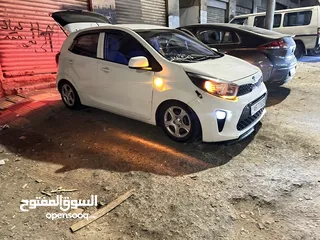 5 كيا مورنج 2017 لون ابيض وارد كوريا كاش او اقصاط دفعه لا تقل عن 3500