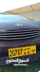 2 رقم سيارة خماسي 20787  BBمميز للبيع رمزين متشابهين