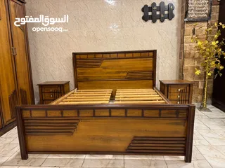  5 غرفة نوم ماستر فاخره و فخمه جداً   خشب لاتيه 18 ماركة الدب بالكامل ، عمق 60-سم