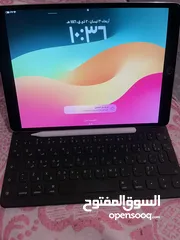 5 ايباد برو مع كيبورد وقلم الجهاز استعمال دراسة توب نضافة التواصل واتساب
