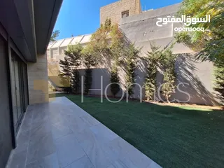  3 شقة مع حديقة للايجار في جبل عمان بمساحة بناء 180م