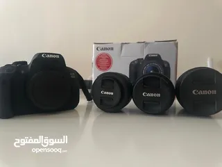  6 Canon 700D as a brand new with 3 canon lenses