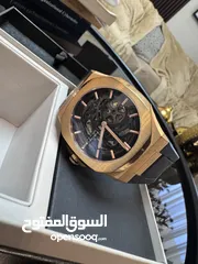  5 MEN'S SKELETON RUBBER ROSE GOLD ساعة رجالي من ارقى الماركات العالميه 2023