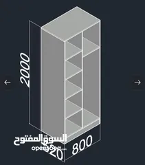  8 خزانة الملابس المودرن ببابينخزانة بيضا ناعمة بلمسة خشب طبيعية    تعطي لغرفتك طابع فخم وعصري بنفس الو