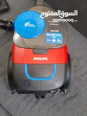  8 مكنسة باور برو كومباكت فيليبس استعمال خفيف جدا نفس الجديدة 1900W PowerPro Compact Vacuum 1900W