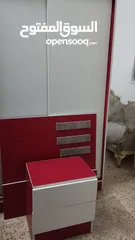  1 غرفة نوم اطفال مستعملة استعمال شهرين تفصيل بحالة وكالة تخت مفرد +  كومدينا + خزانة ظرفتين باب سحاب ظ