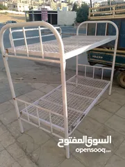  1 تخت طابقين تفصيل حديد تقيل