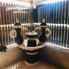 16 نوافير وشلالات مصنعوعه من ألاسمنت والحديد بأسعار و أشكال وأنواع مختلفة تناسب  الجميع  للتواصل واتساب